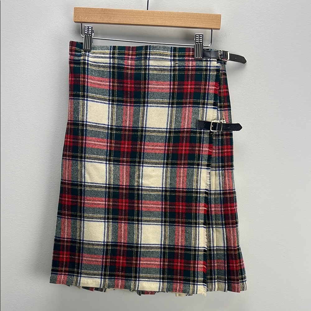Vintage Heathlyn Wool Tartan Skirt Kilt Plaid UK Girls 9 Fall Winter Classic